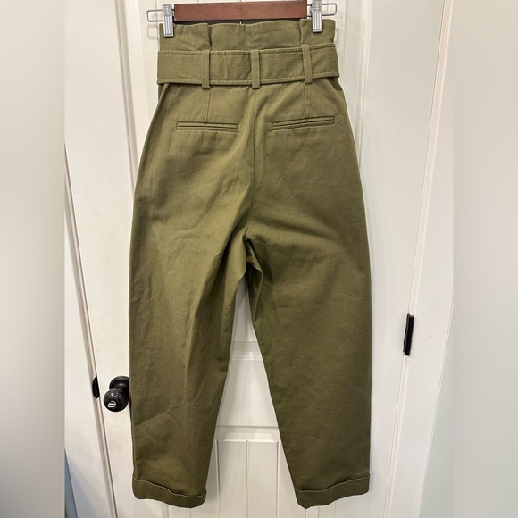 & Other Stories Khaki Tie-Waist Trousers sz 2 NWOT - Picture 6 of 6